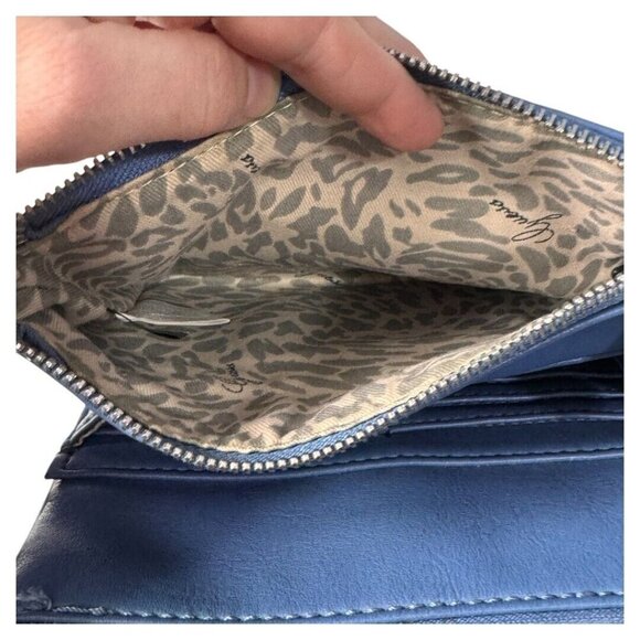 Guess double zip cross body bag blue - Picture 4 of 9